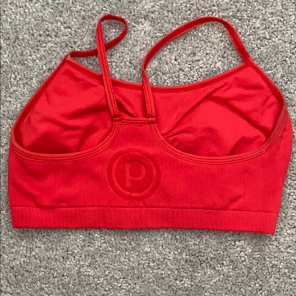 Pure Barre Sports Bra Red Xs/S